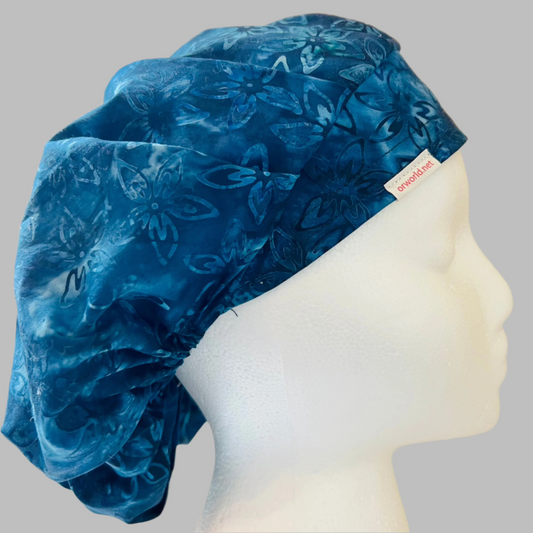 Bouffant-Surgical Hats-Batik blues