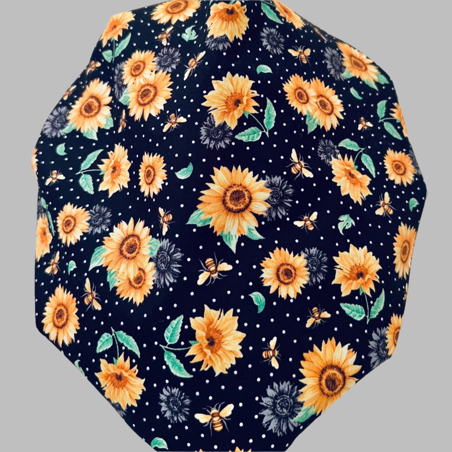 Bouffant - Bees and yellow flowers