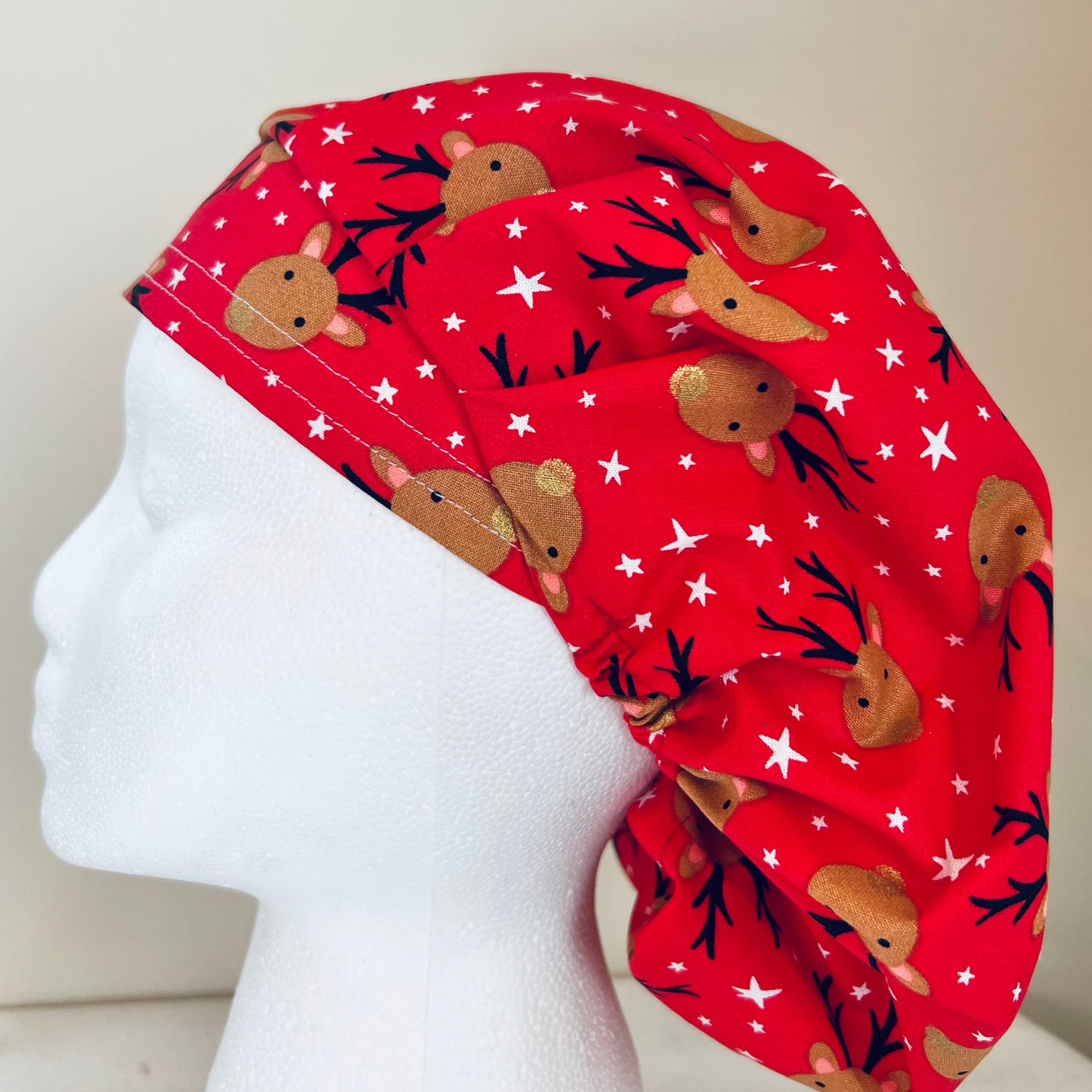 Bouffant-Christmas Reindeer