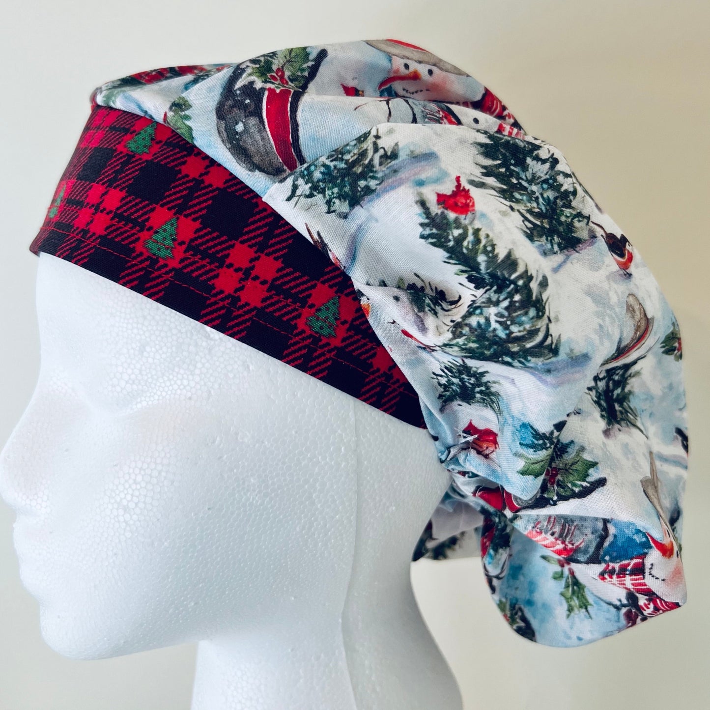 Bouffant-winter snowman