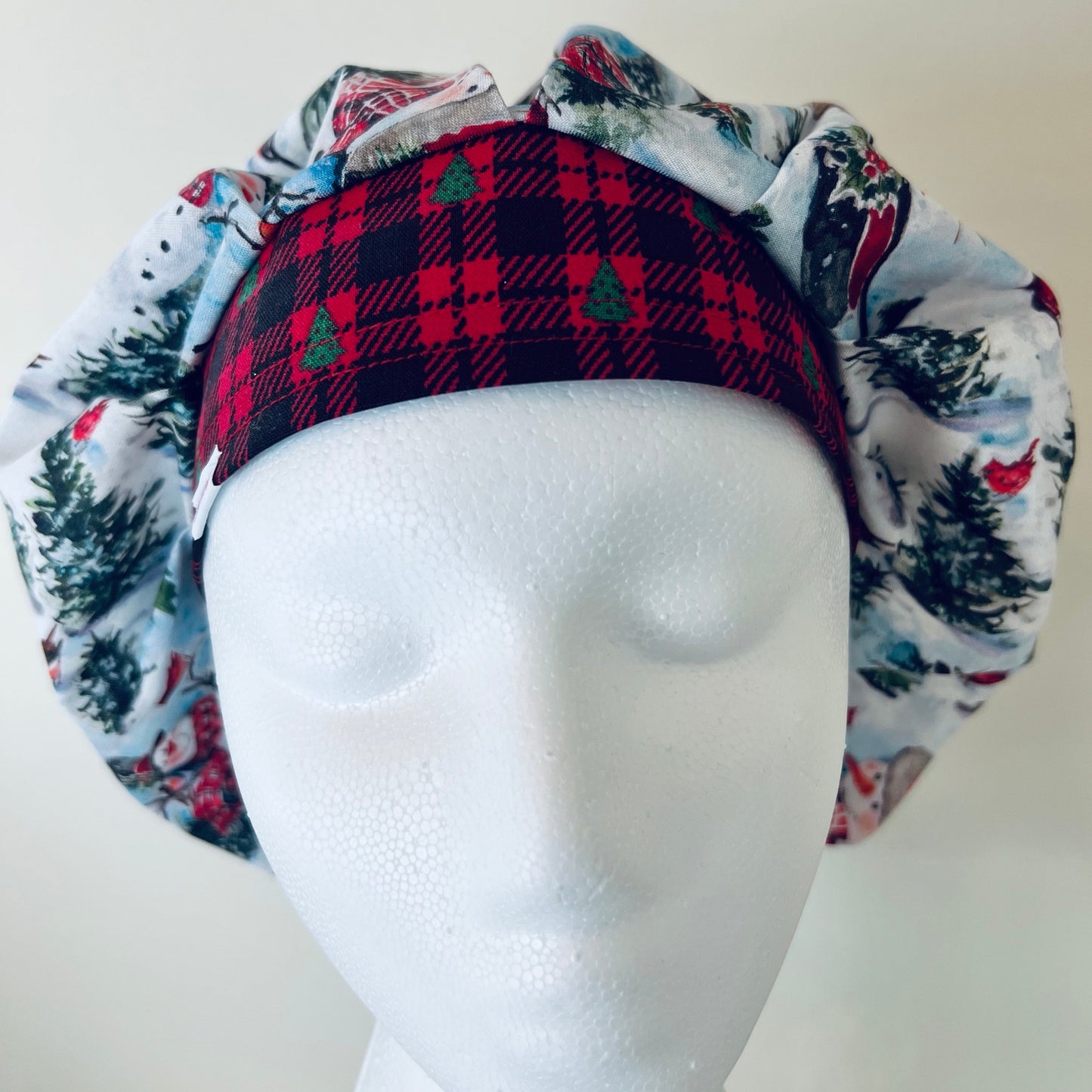 Bouffant-winter snowman