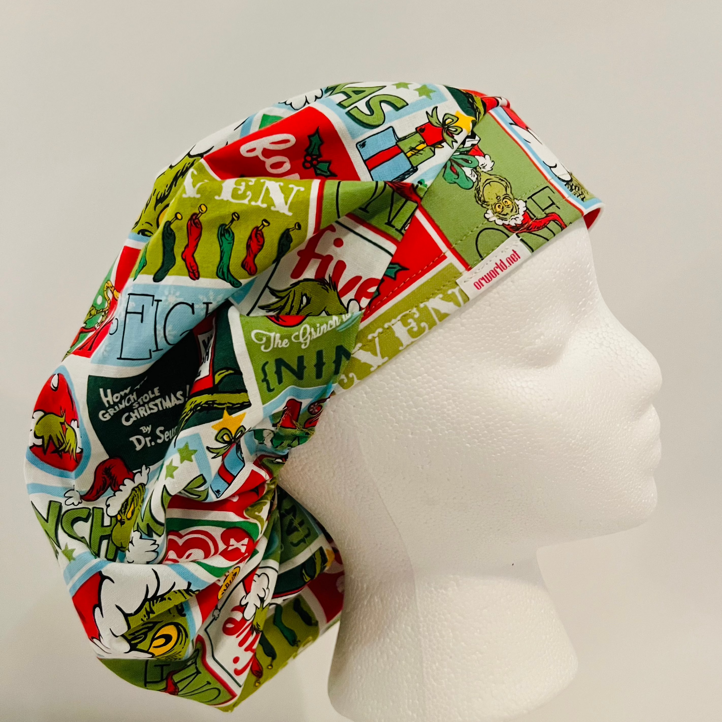 Bouffant Cap-Christmas Grinch