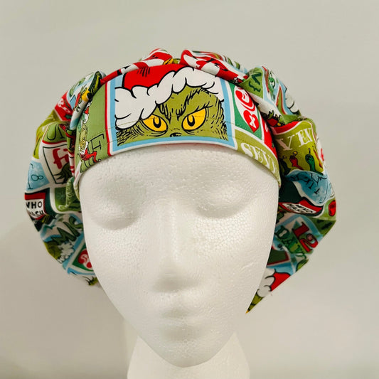 Bouffant Cap-Christmas Grinch