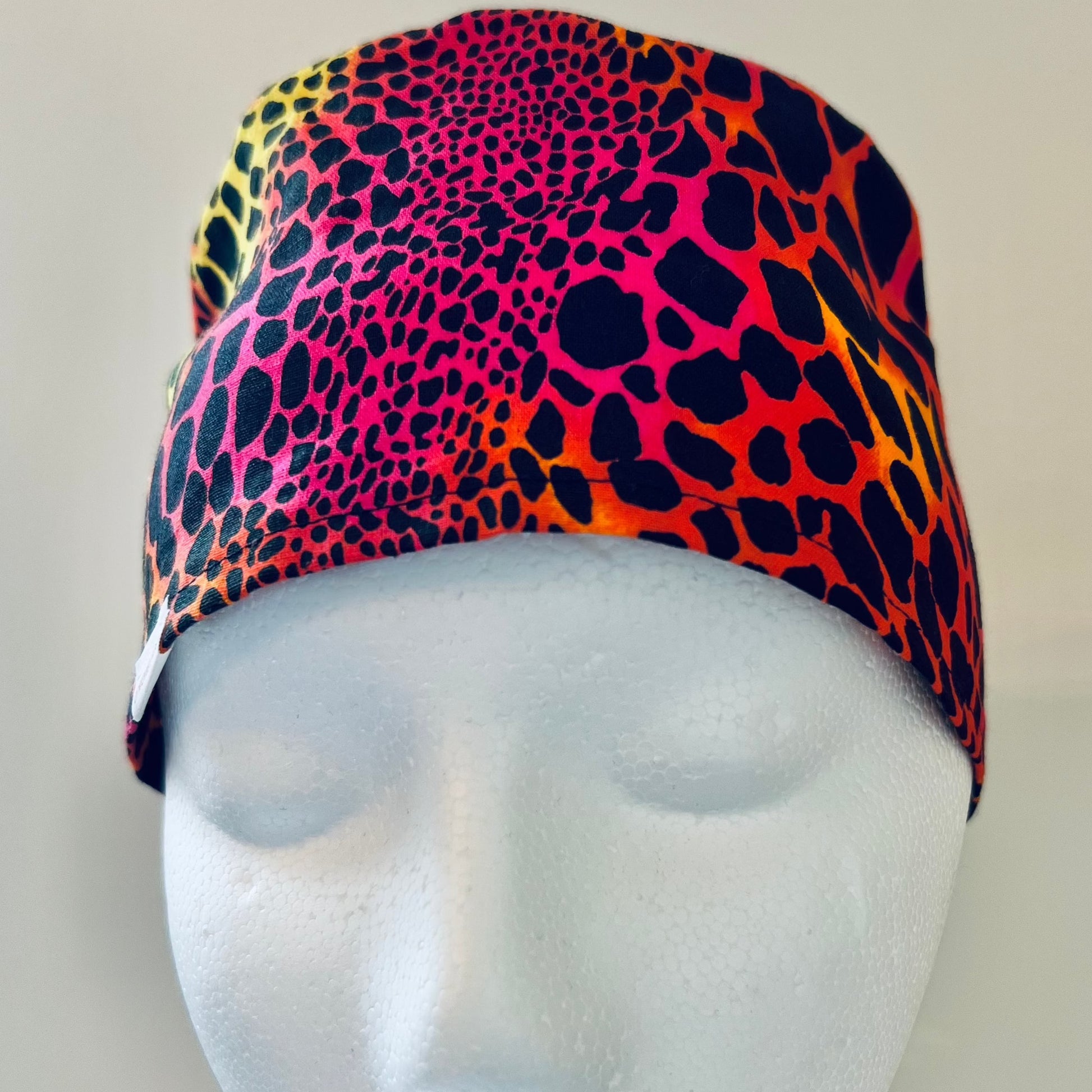 Scrub Cap - Cheetah Colors