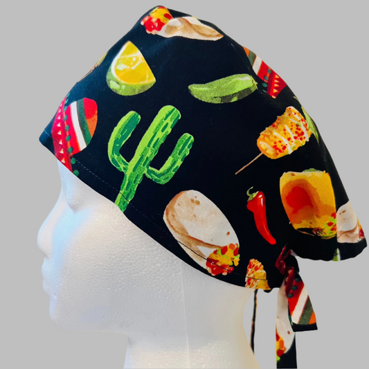 Surgical Scrub Cap-Tacos-Fiesta-Sombrero