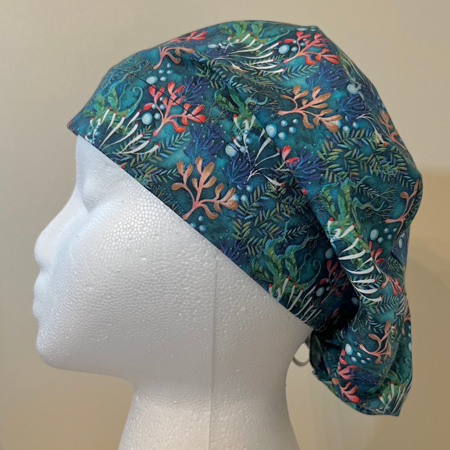 Euro Surgical Scrub Cap-Ocean coral reefs
