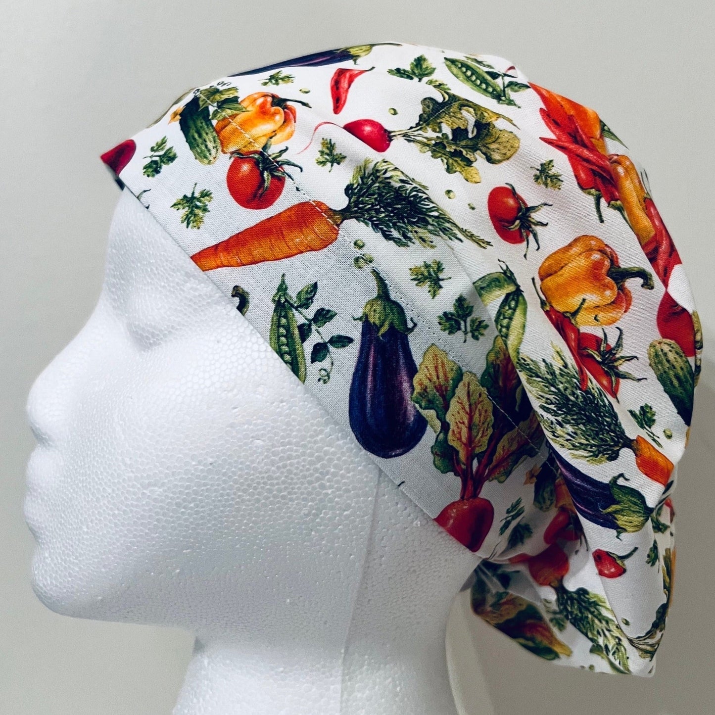 Euro Surgical Scrub Cap-Garden Vegetables