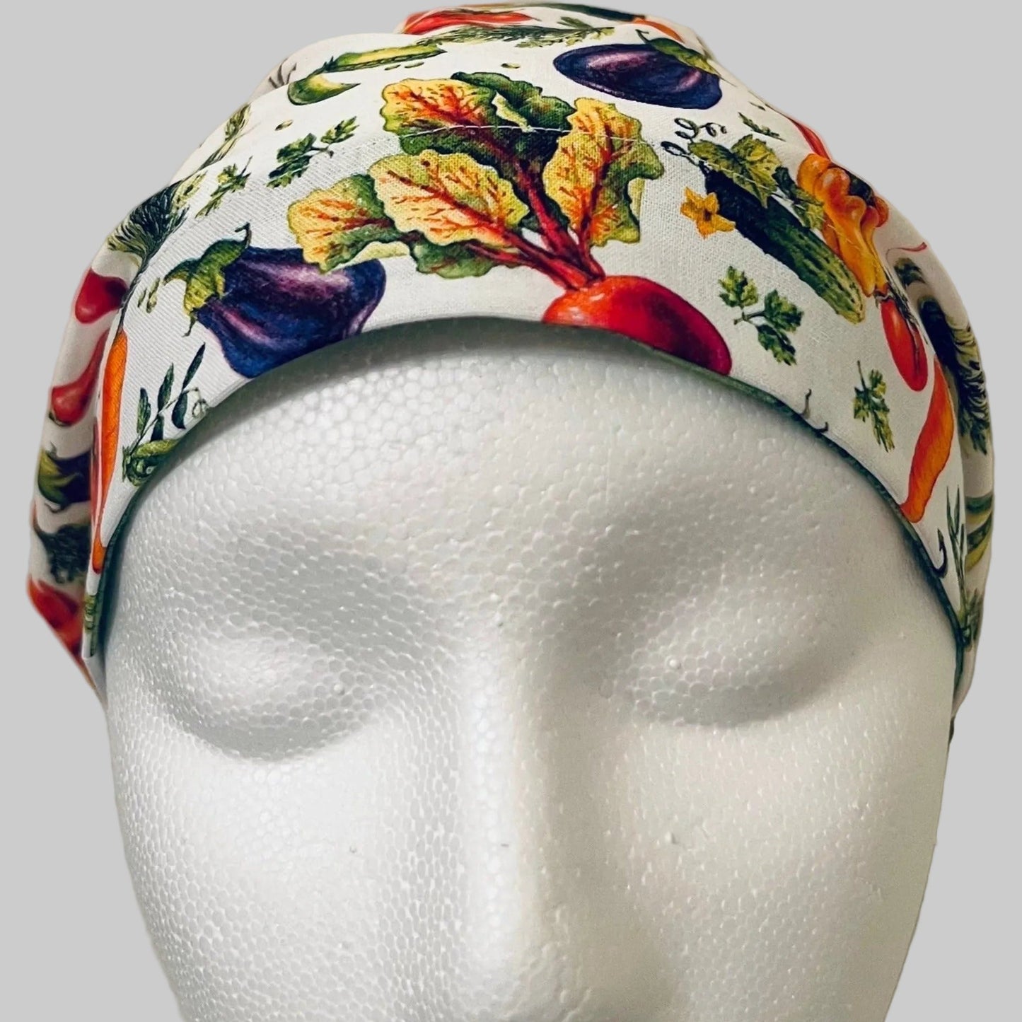 Euro Surgical Scrub Cap-Garden Vegetables