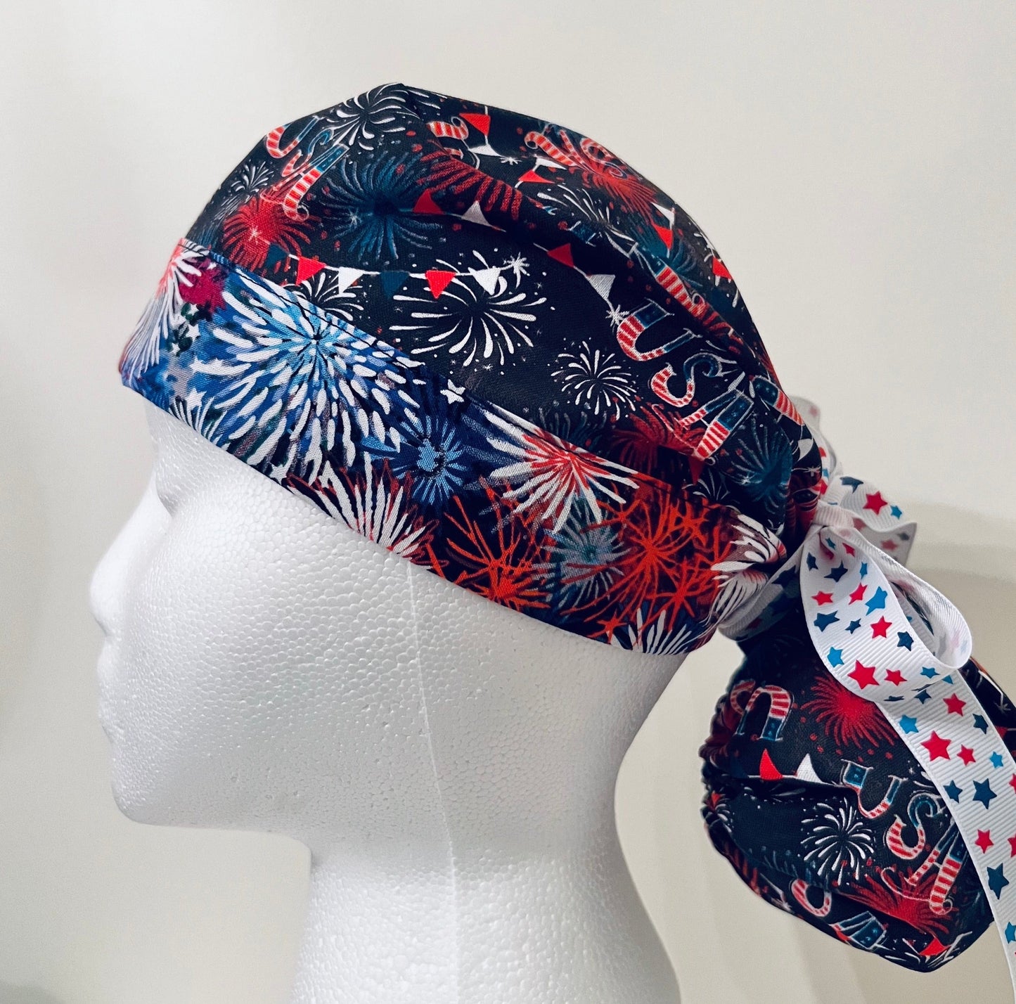 Ponytail Hat-Holiday-Fourth of July