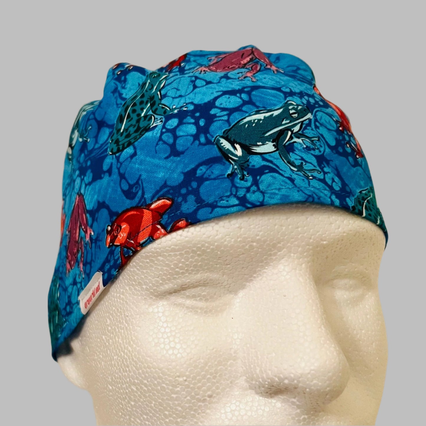 Scrub Cap - Tropical Frogs