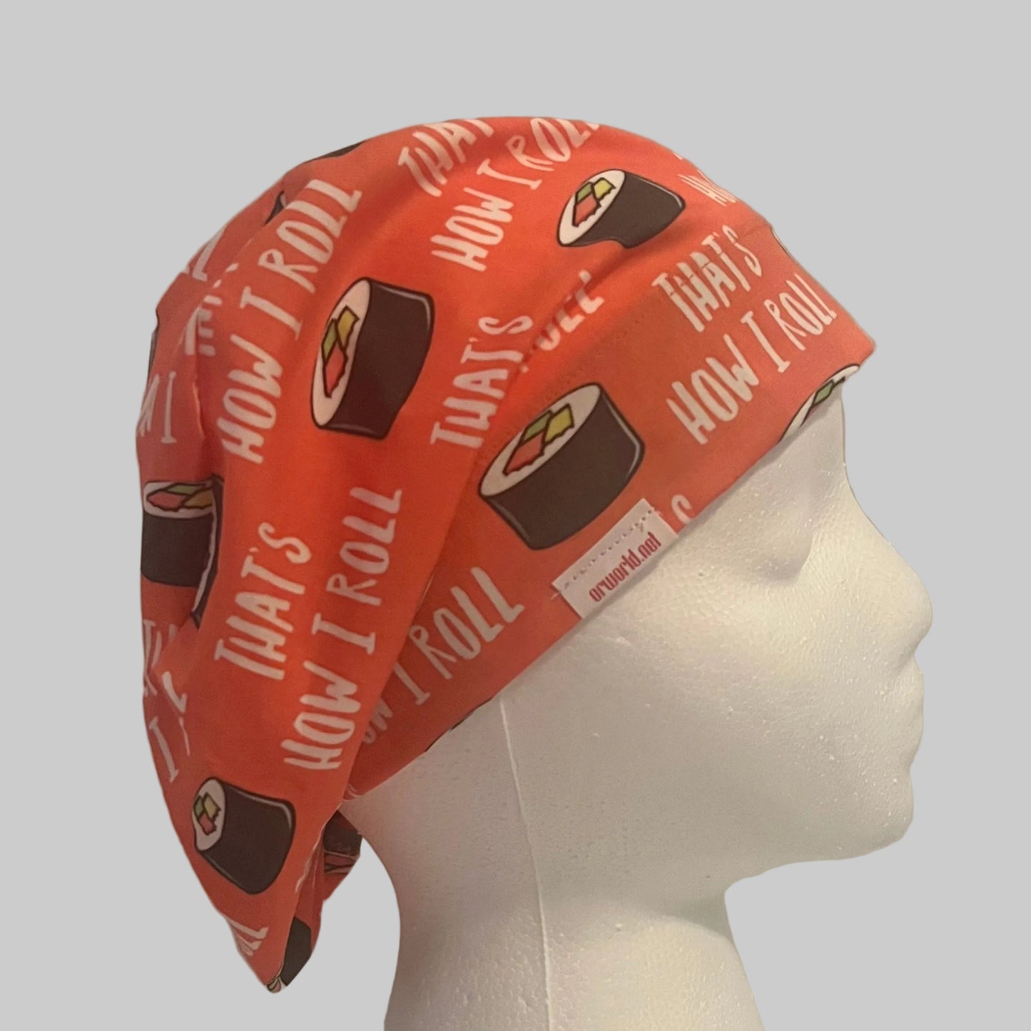 Funny Sushi Euro Scrub Cap – “That’s How I Roll” Surgical Cap | Nurse & OR Hat