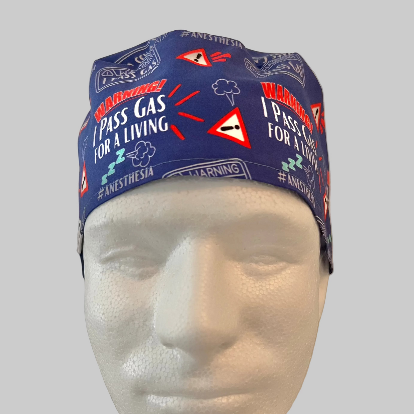 Anesthesia Scrub Cap Funny | " I Pass Gas for a Living " | Anesthesiologist Surgical Hat