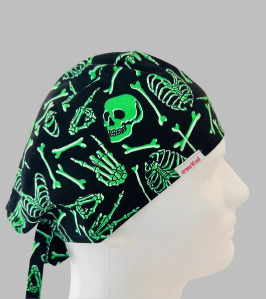 Scrub Cap-Glow in the Dark-Skeleton