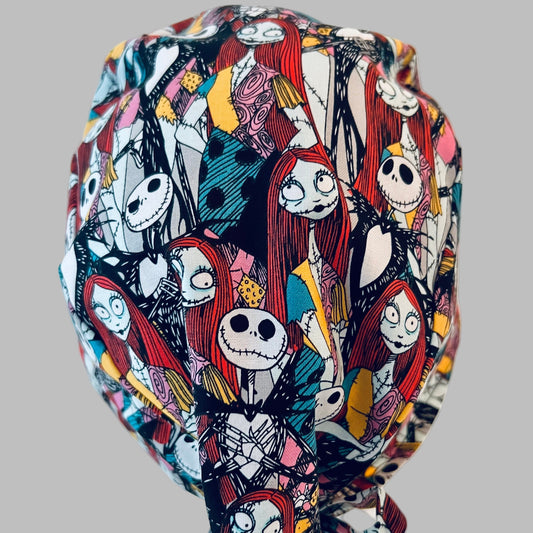 Scrub Cap-Jack and Sally in Scrubs