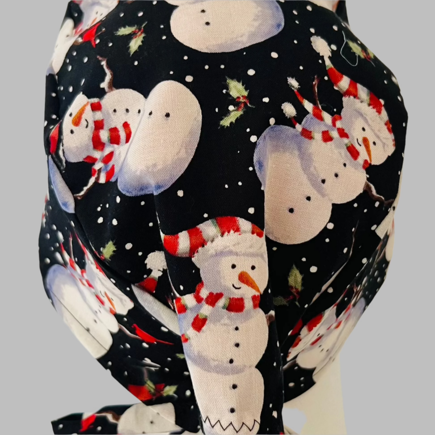 Scrub Cap-Snowman