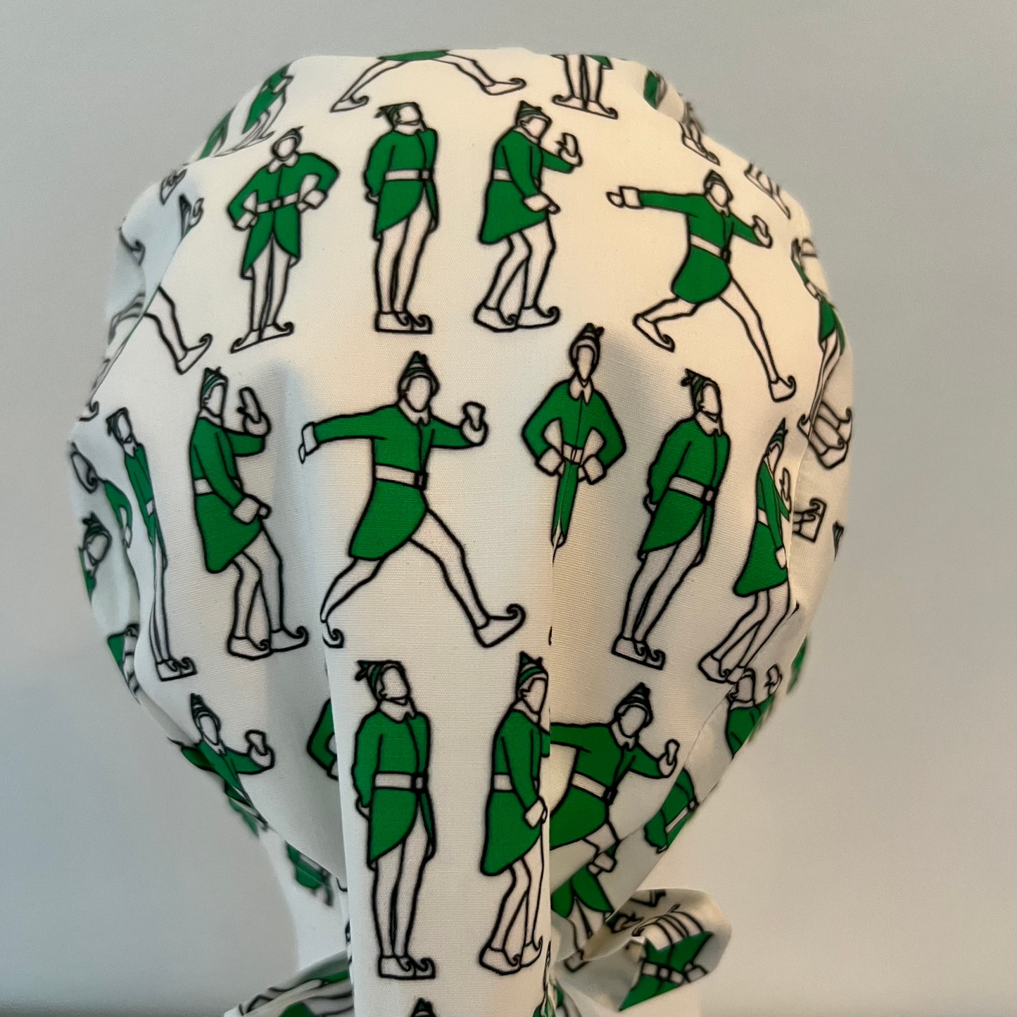 Scrub Cap-"Jolly Green Elf"