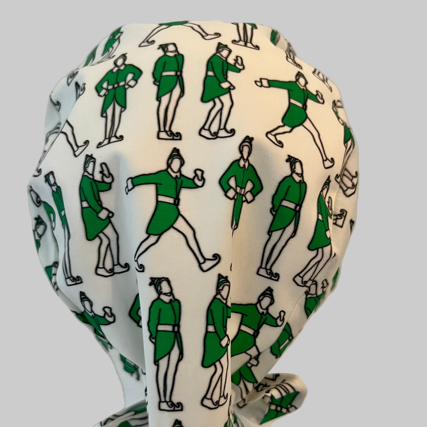 Scrub Cap-"Jolly Green Elf"