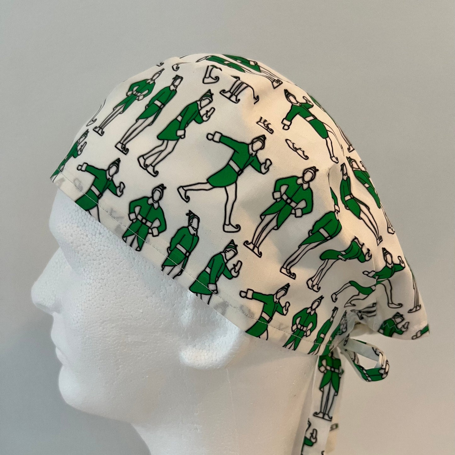 Scrub Cap-"Jolly Green Elf"