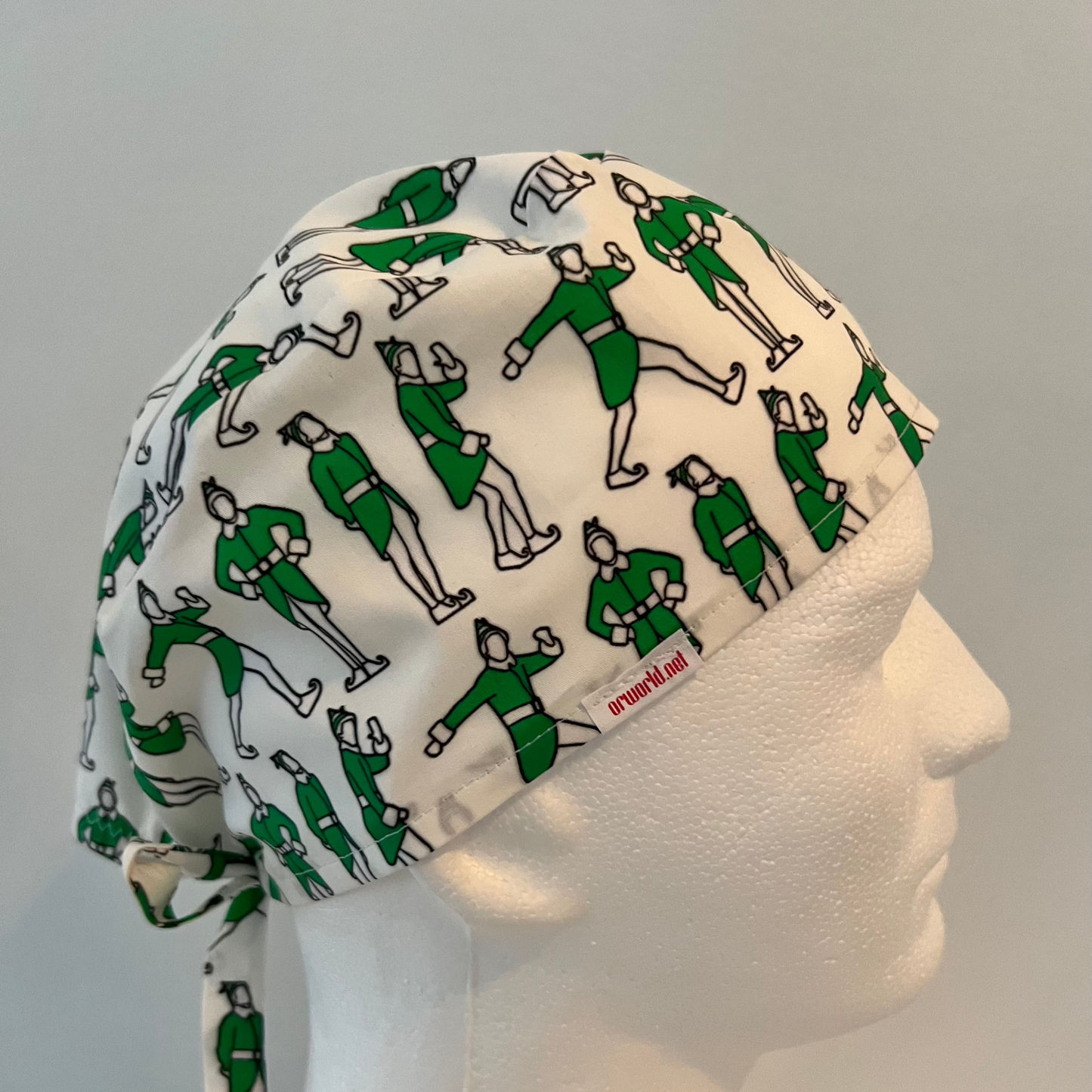 Scrub Cap-"Jolly Green Elf"