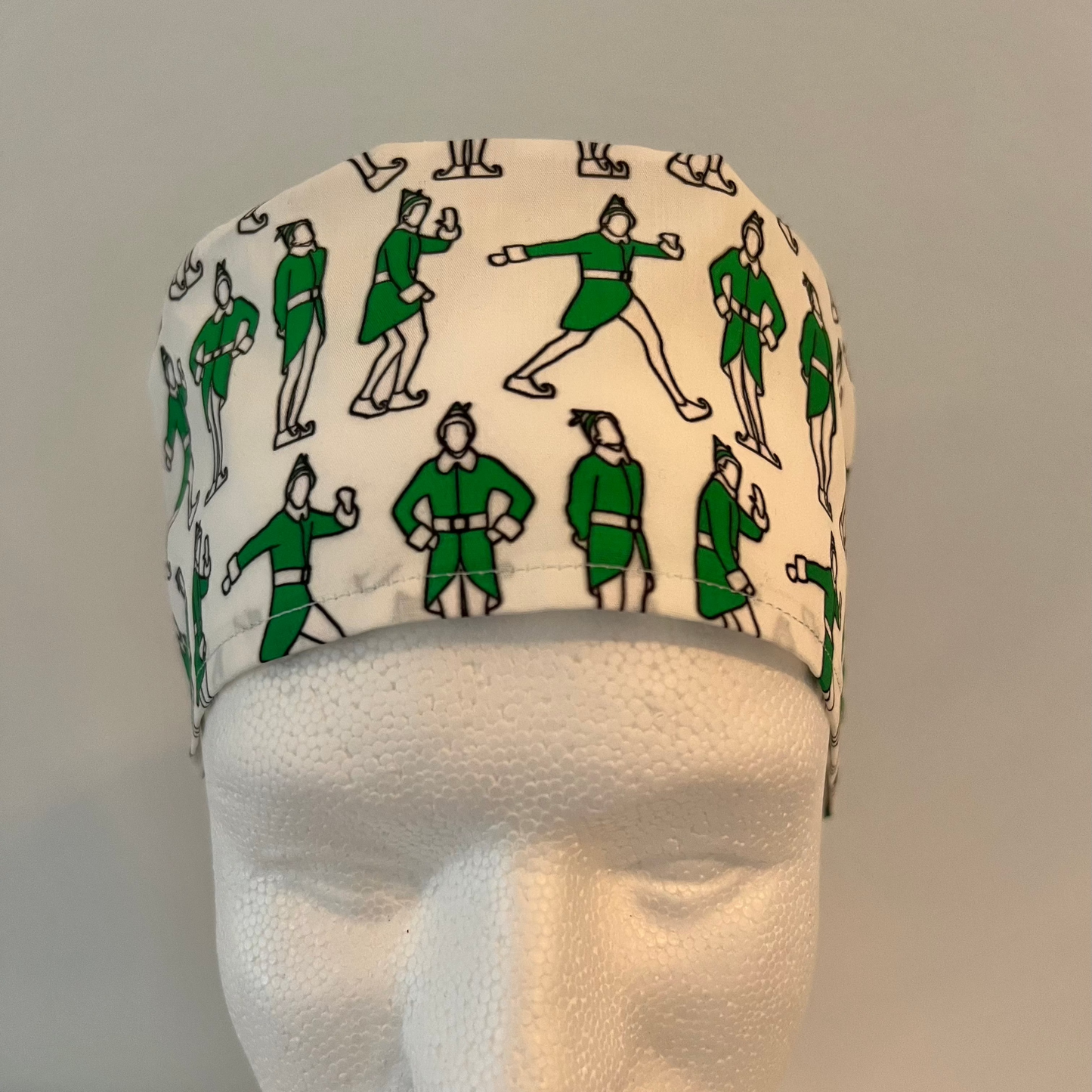 Scrub Cap-"Jolly Green Elf"