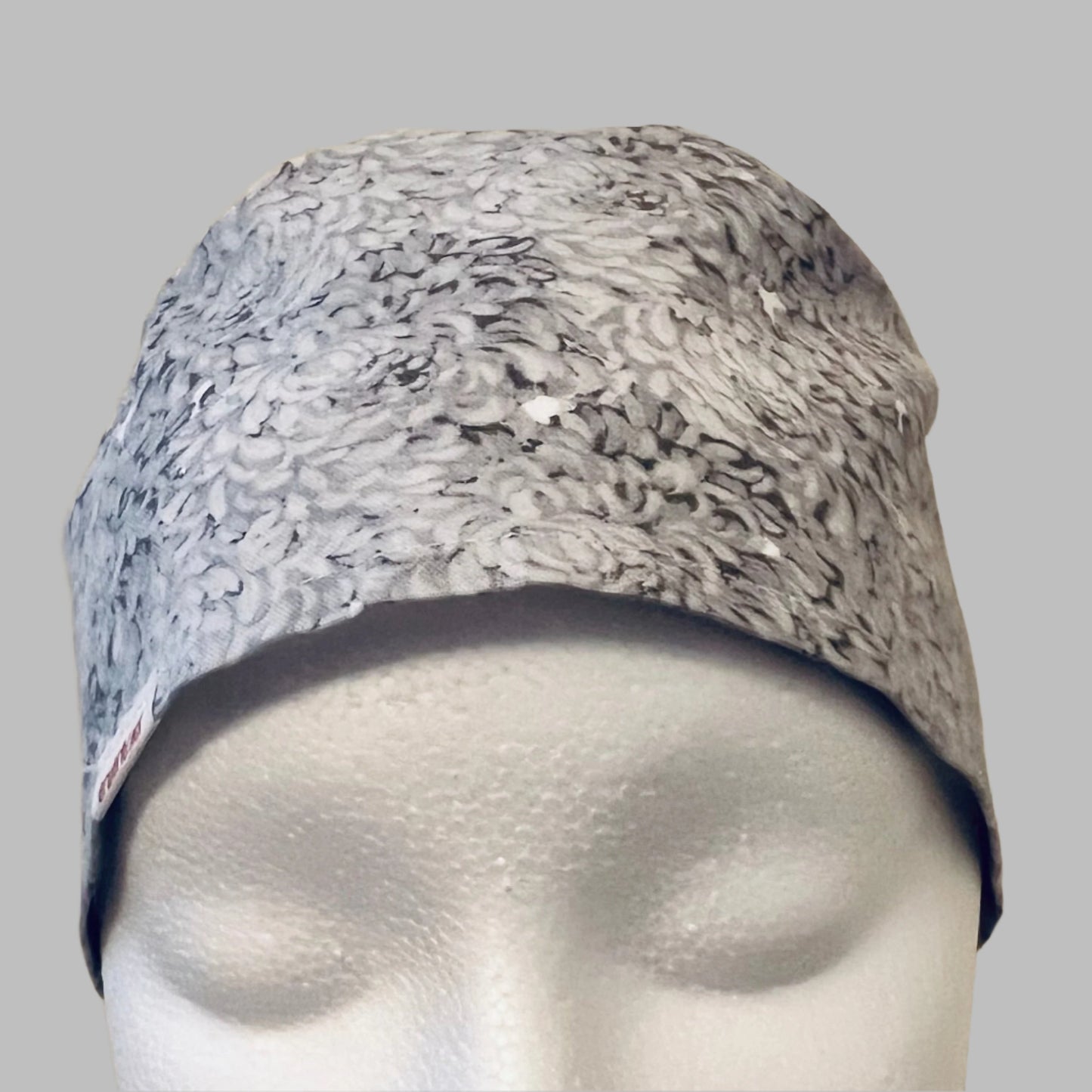 Scrub Cap-Light Grey Petals