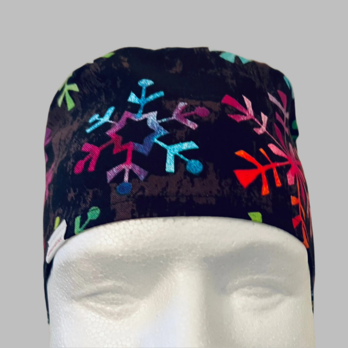 Scrub Cap-Winter Snowflakes