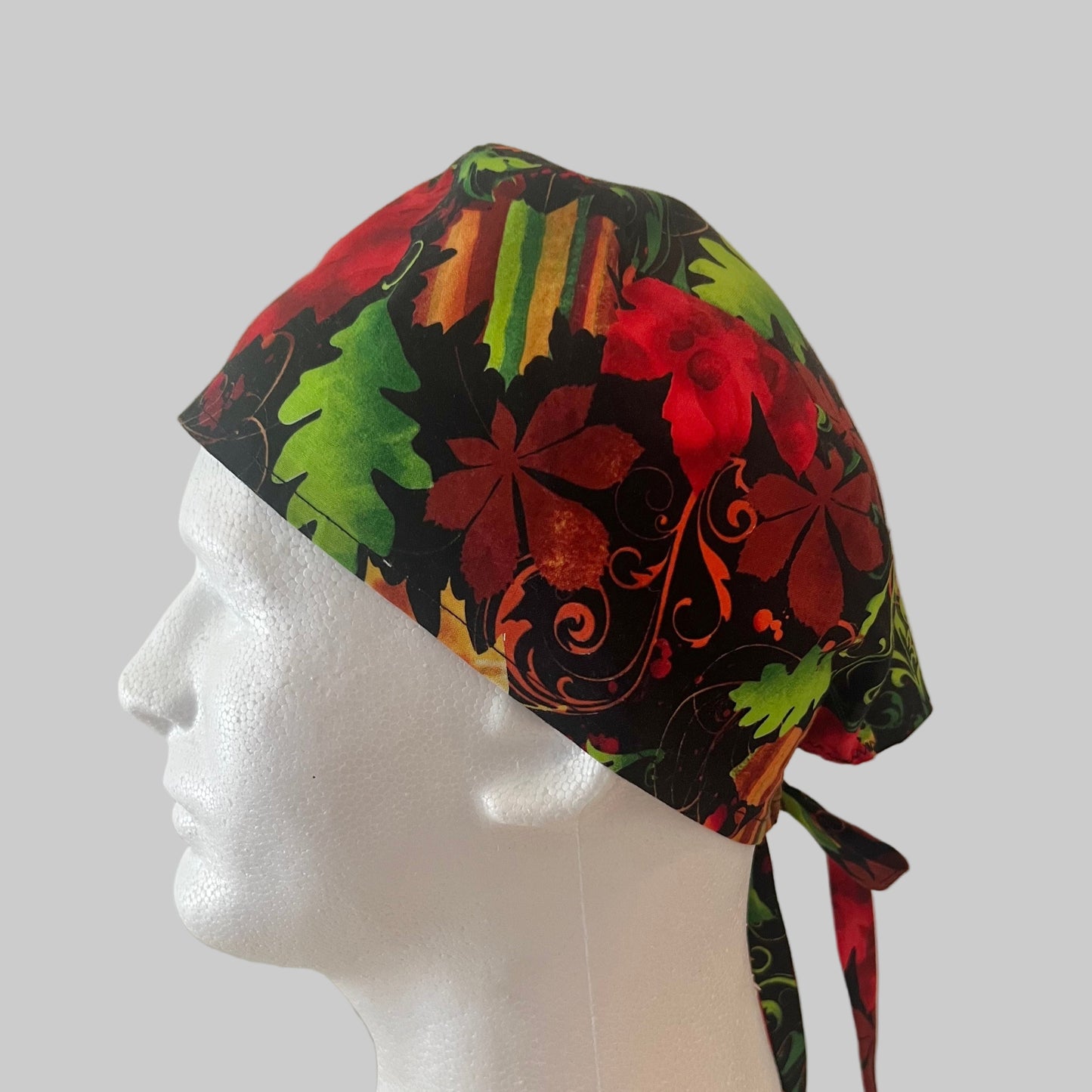 Scrub Cap-Fall Leaves