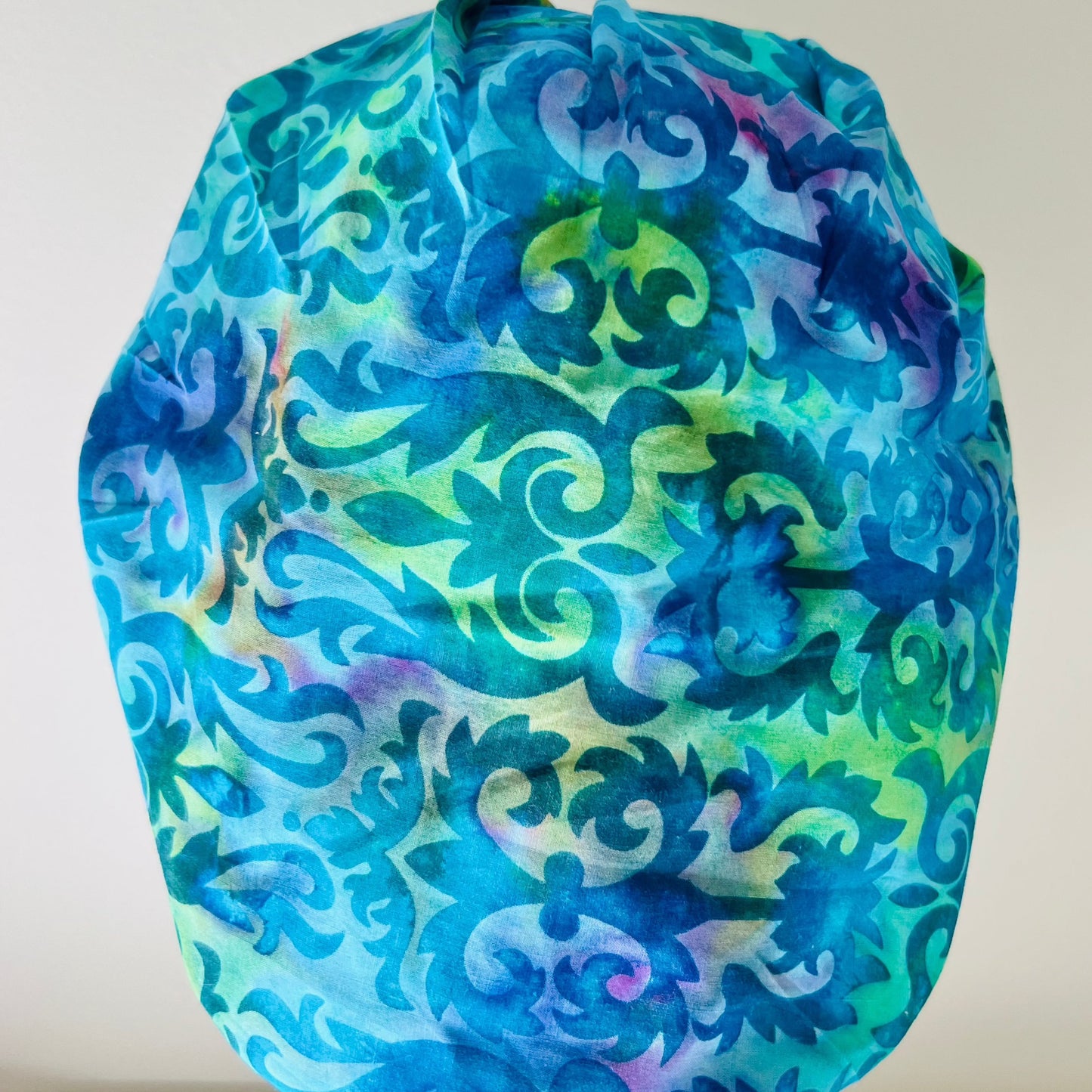 Bouffant-Batik Blues and Purples