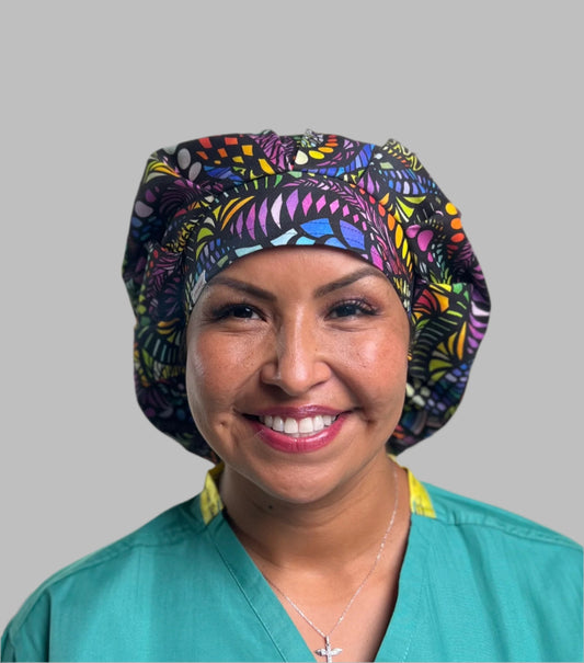 Bouffant - Rainbow Mosaic