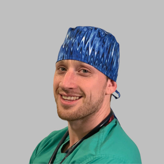 Scrub Cap-Blue Electric