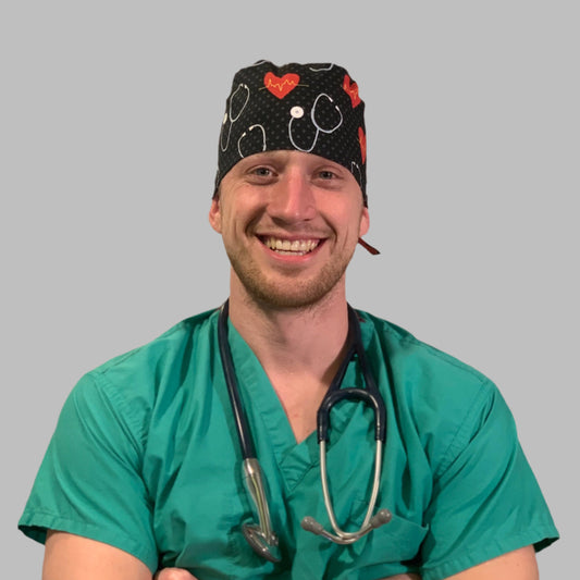 Scrub Cap-Saving the day-stethoscopes