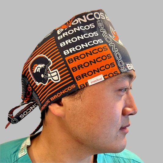 Scrub Cap-Denver Broncos-Stripes