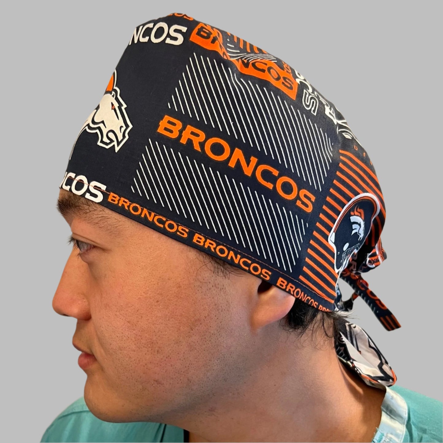 Scrub Cap-Denver Broncos-Stripes