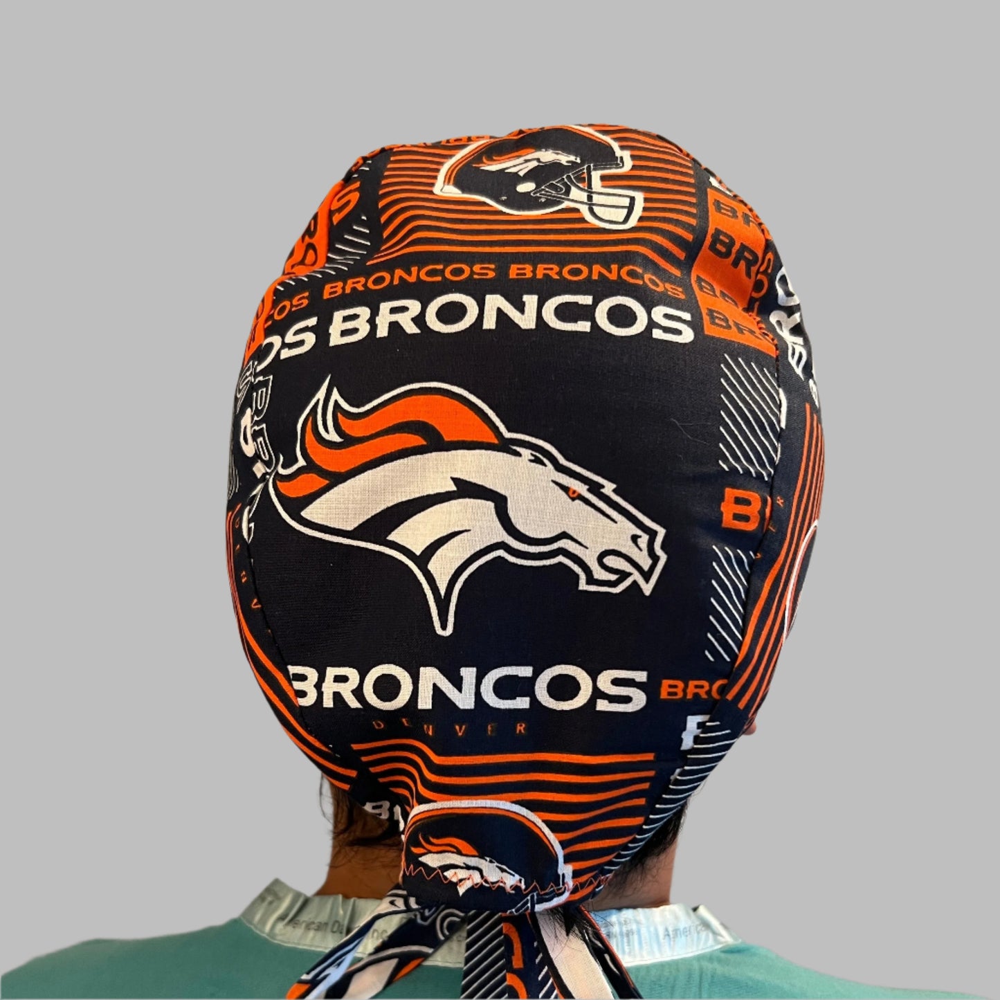 Scrub Cap-Denver Broncos-Stripes