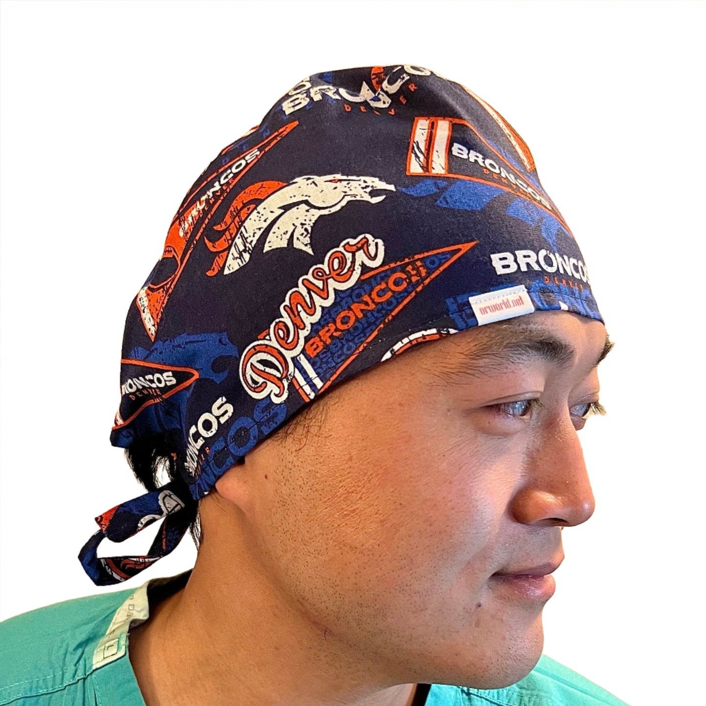Scrub Cap-Denver Broncos Blue