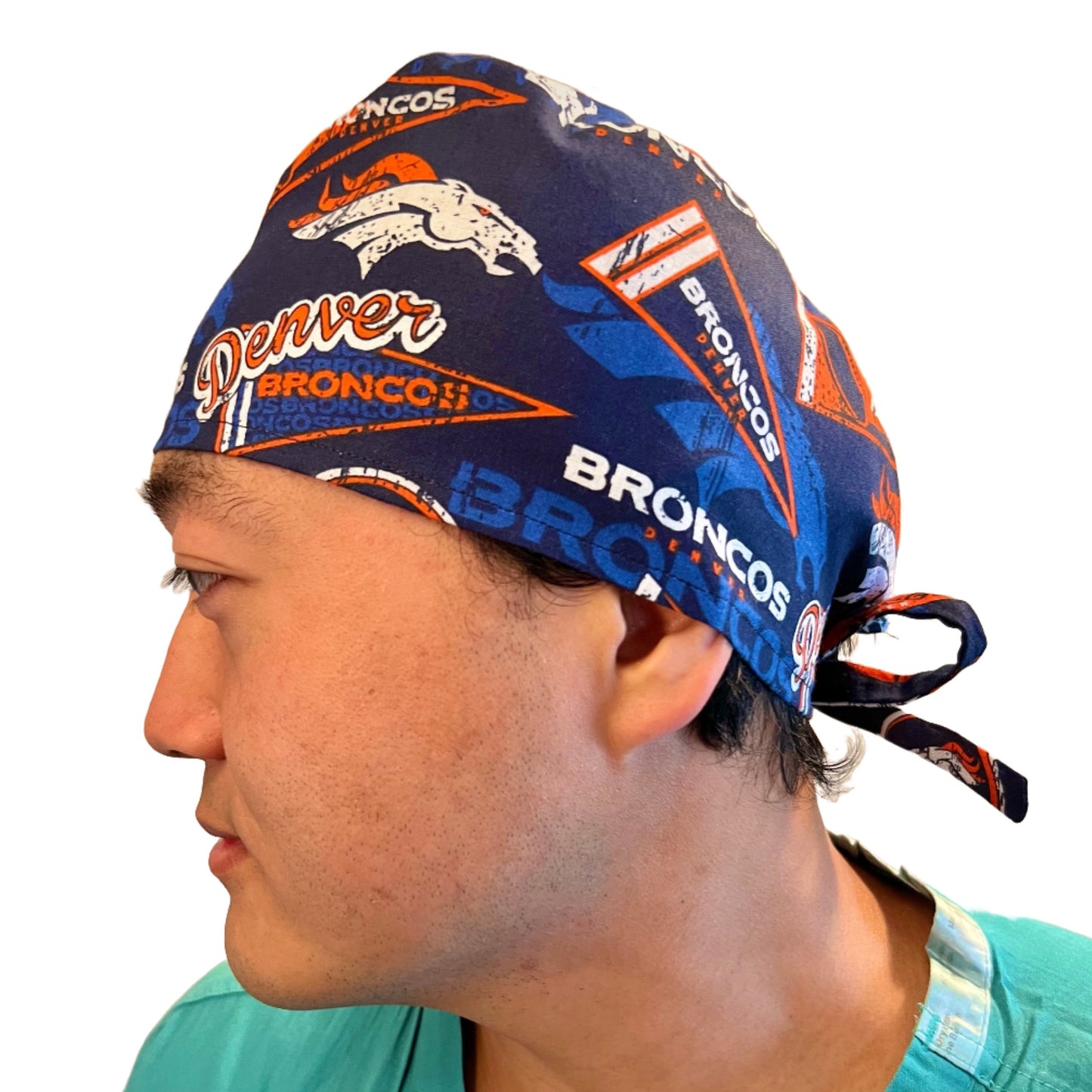 Scrub Cap-Denver Broncos Blue