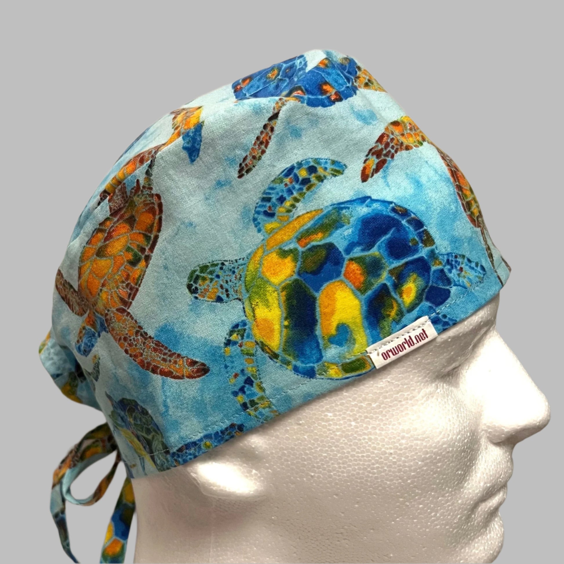 Scrub Cap - Colorful Turtles