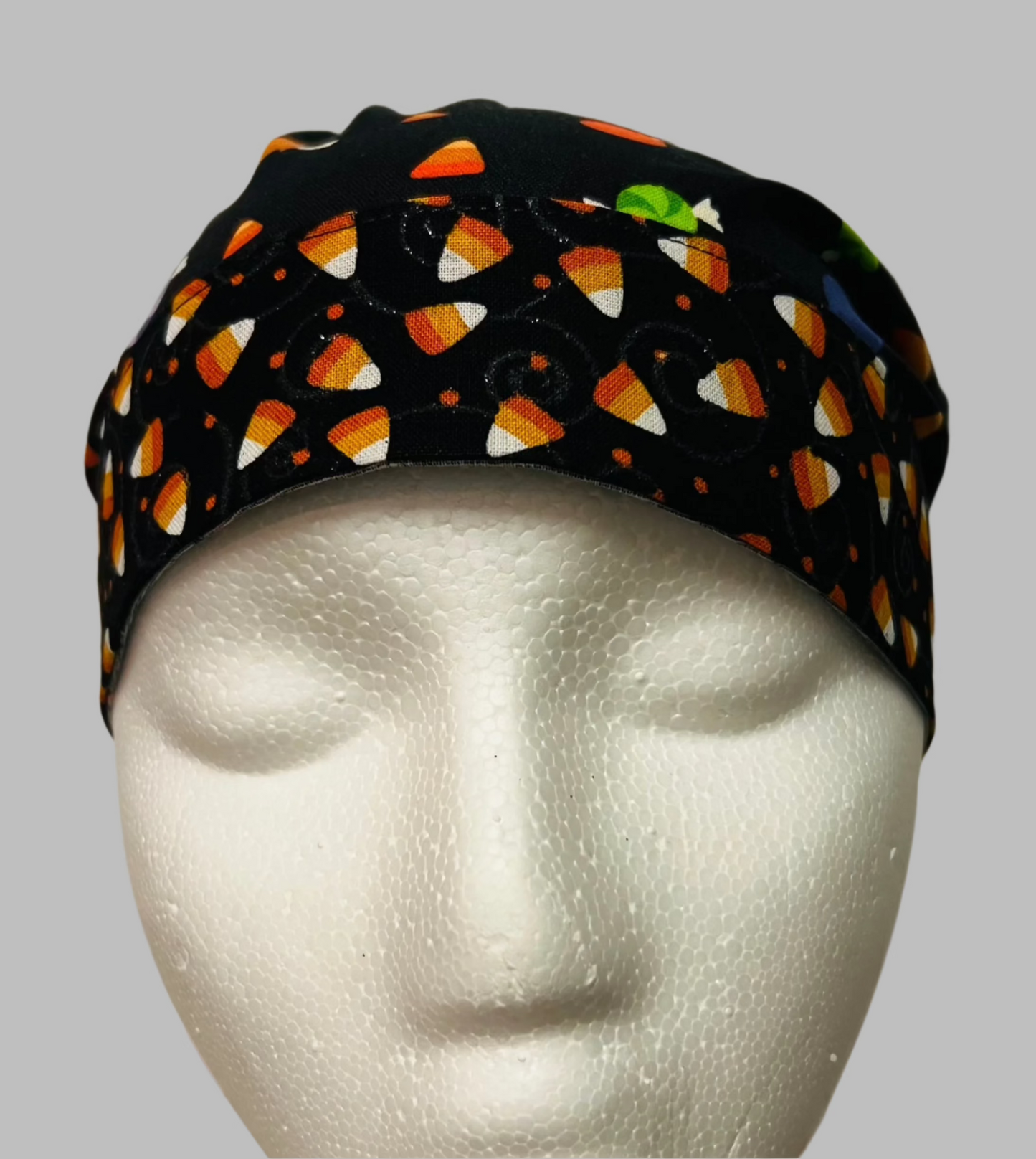 Ponytail- Candy Corn and Lollipops-With Orange Ribbon Ties
