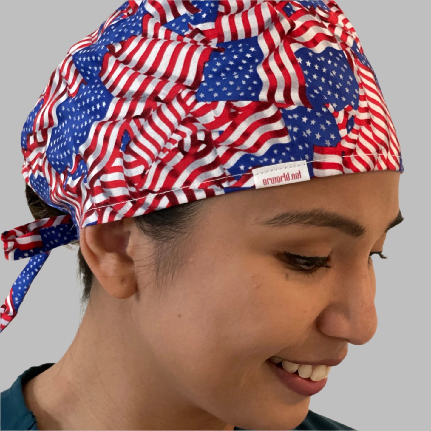 Scrub Cap-American Flag
