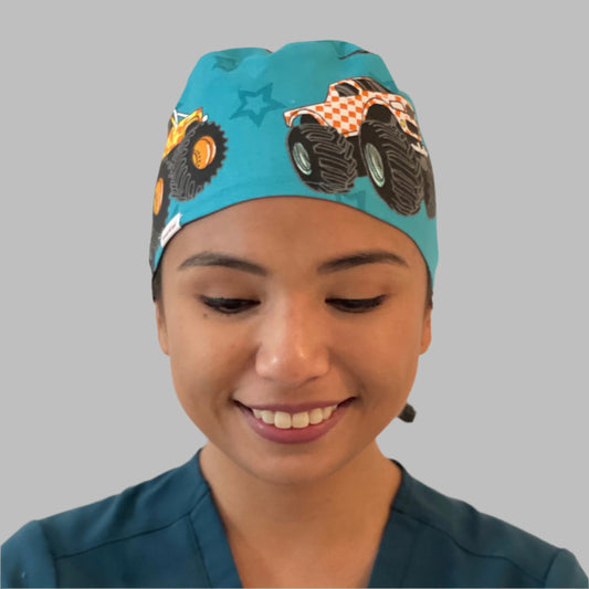 Scrub Cap-Monster Truck