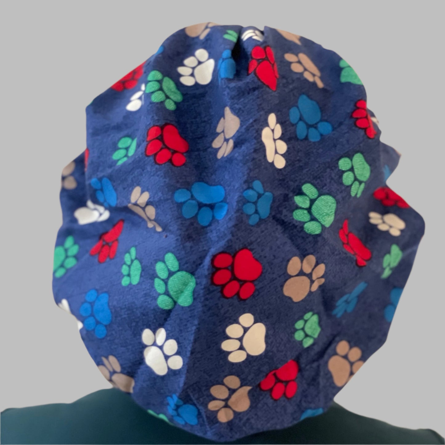Bouffant-Dog Paws-Blue