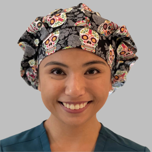 Bouffant-Halloween-Skeleton-Bad Bones