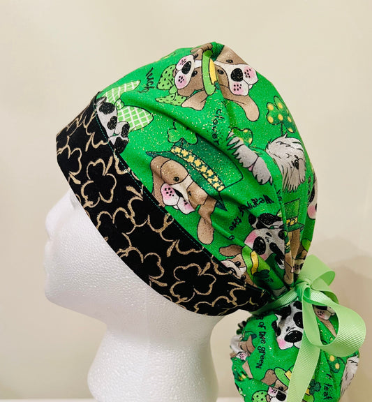 Ponytail-St. Patricks-Dogs-Glitter