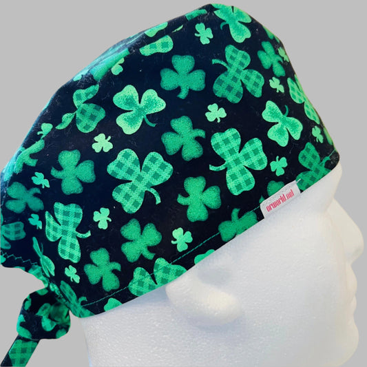 Scrub Cap-St. Patricks-Green Clovers