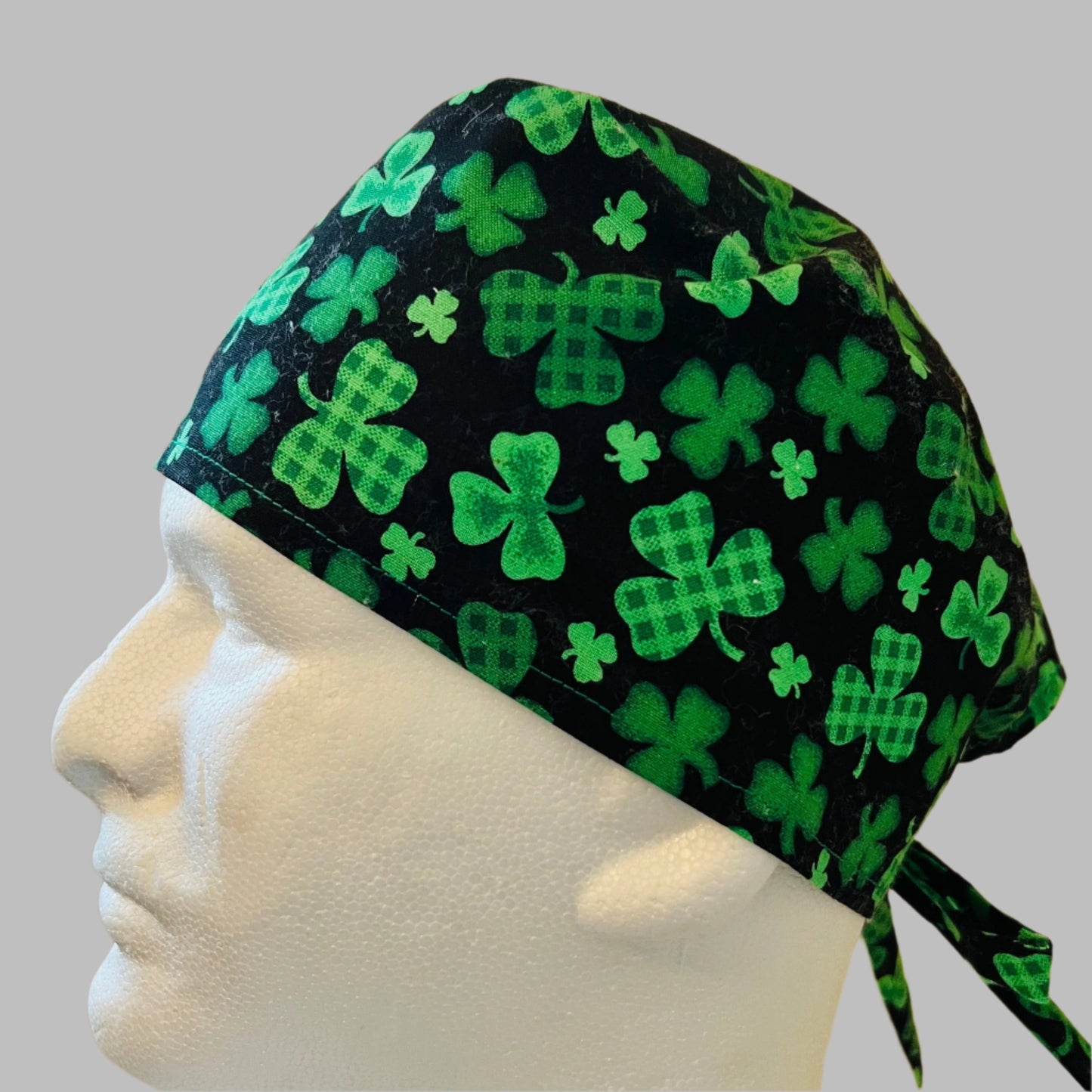 Scrub Cap-St. Patricks-Green Clovers