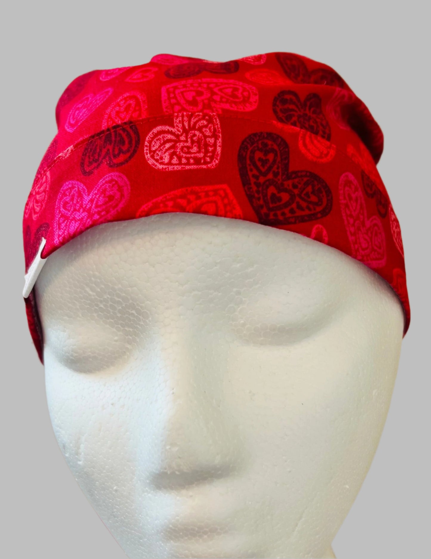 Ponytail Style - Sweet Red Hearts