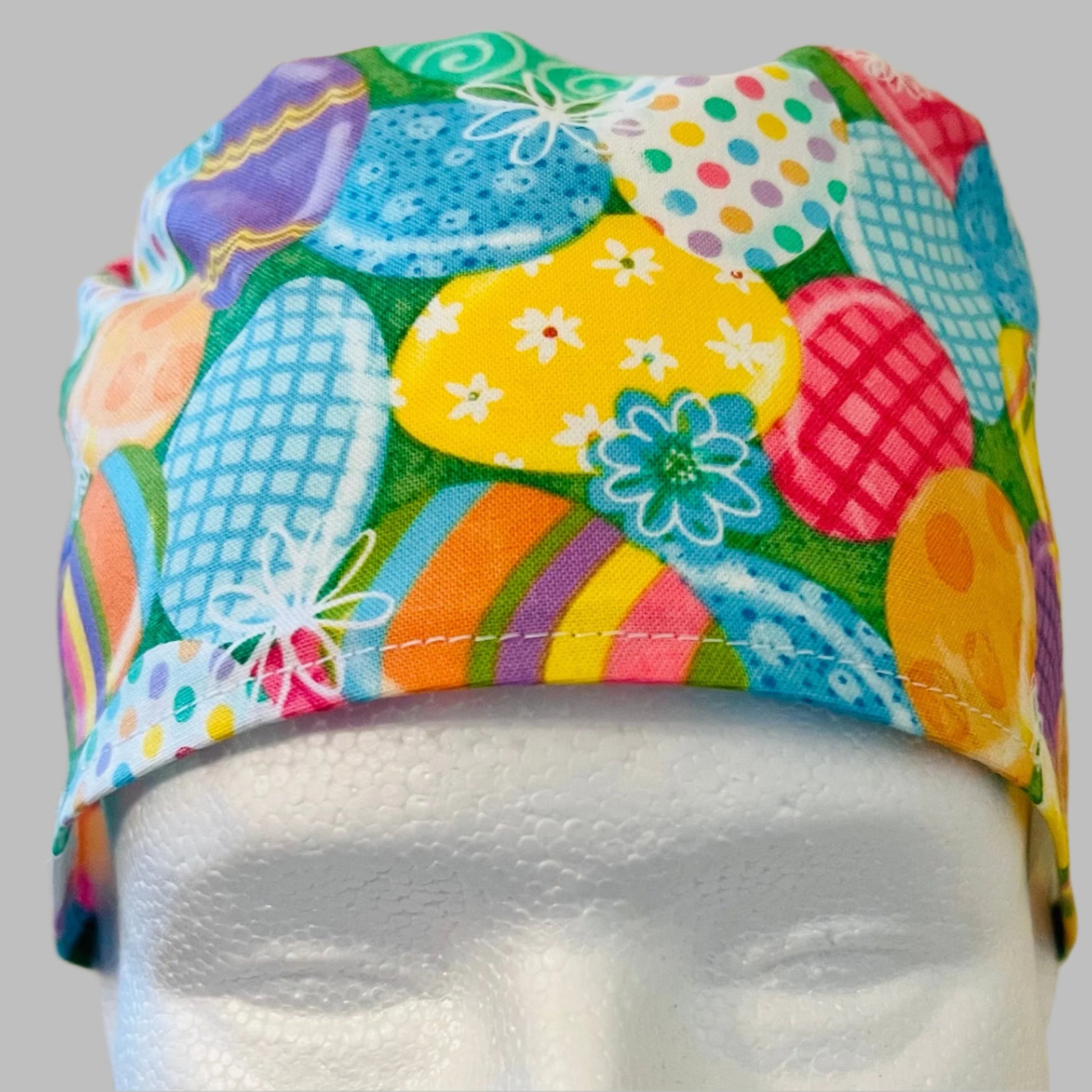 Scrub Cap-Easter-Colorful Eggs