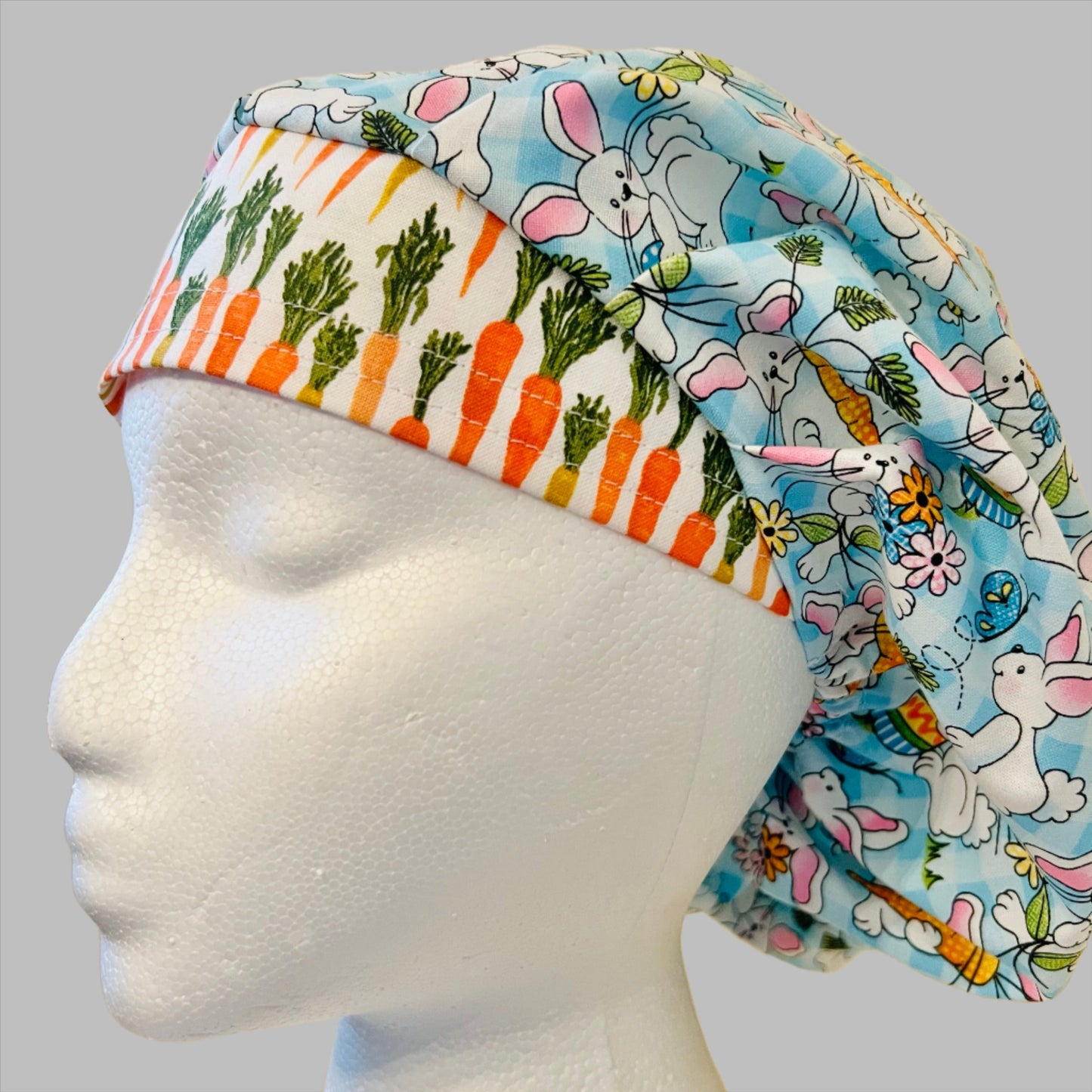 Bouffant-Easter Rabbits and Carrots