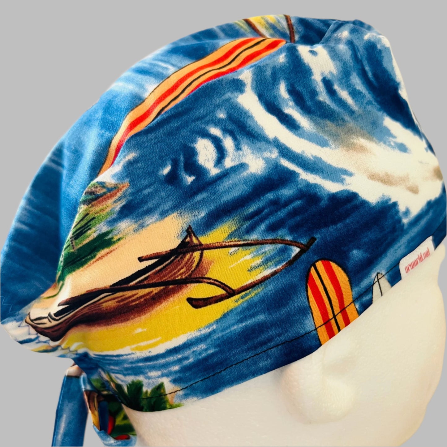 Scrub Cap - Hawaiian Surfer