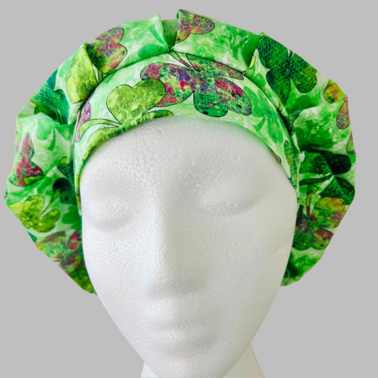 Bouffant-St.Patricks Day-Four Leaf Clover